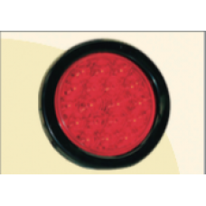 Plafón LED rojo  para embutir 4" con 18 leds económico 